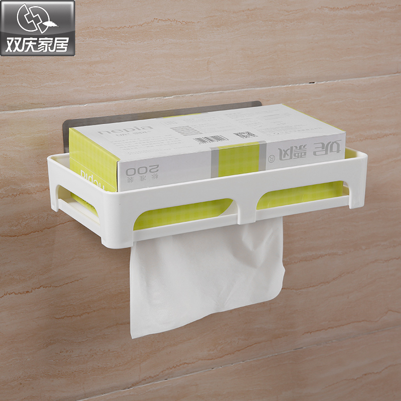 大尺寸厨房用纸巾抽纸架无痕壁挂纸巾架卷纸架卫生间厕所抽纸巾盒