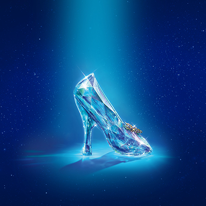高清LED大屏幕舞台背景蓝色星空一直水晶鞋灰姑娘场景图静态图片