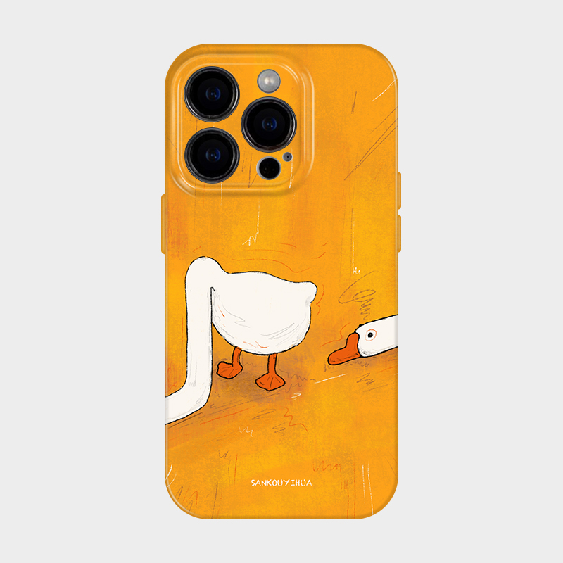 鹅鹅鹅 iphone15promax手机壳2024新款苹果14plus可爱搞怪有趣13沙雕夸张12艺术感小众不会撞壳的适用11全包