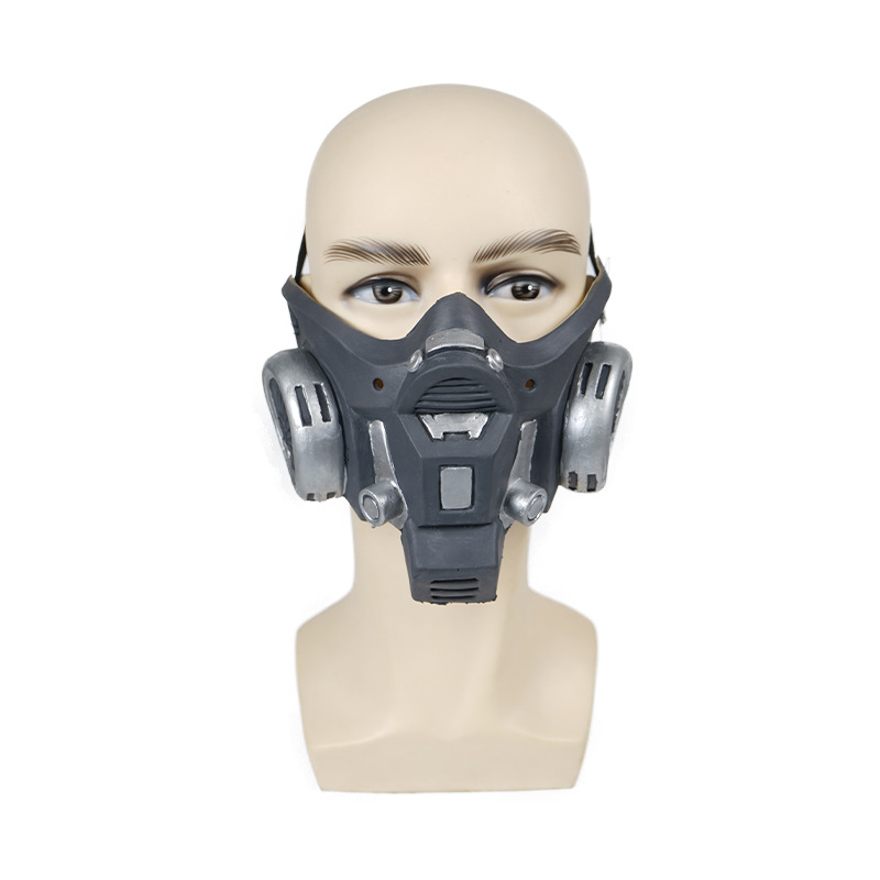 20款厂家现货供应毒气乳胶面罩个性创意半脸舞台化妆道具乳胶面具