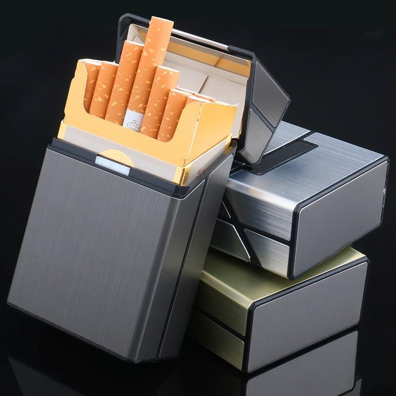 烟盒20支装勋薄创意男士便携个性铝合金香烟壳硬壳烟盒保护套