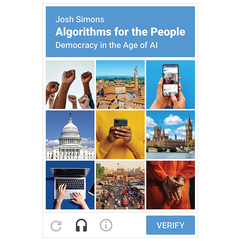 【预售】Algorithms for the People 为人民服务的算法：人工智能时代的民主 英文原版图书籍进口正版 Josh Simons 社会科学