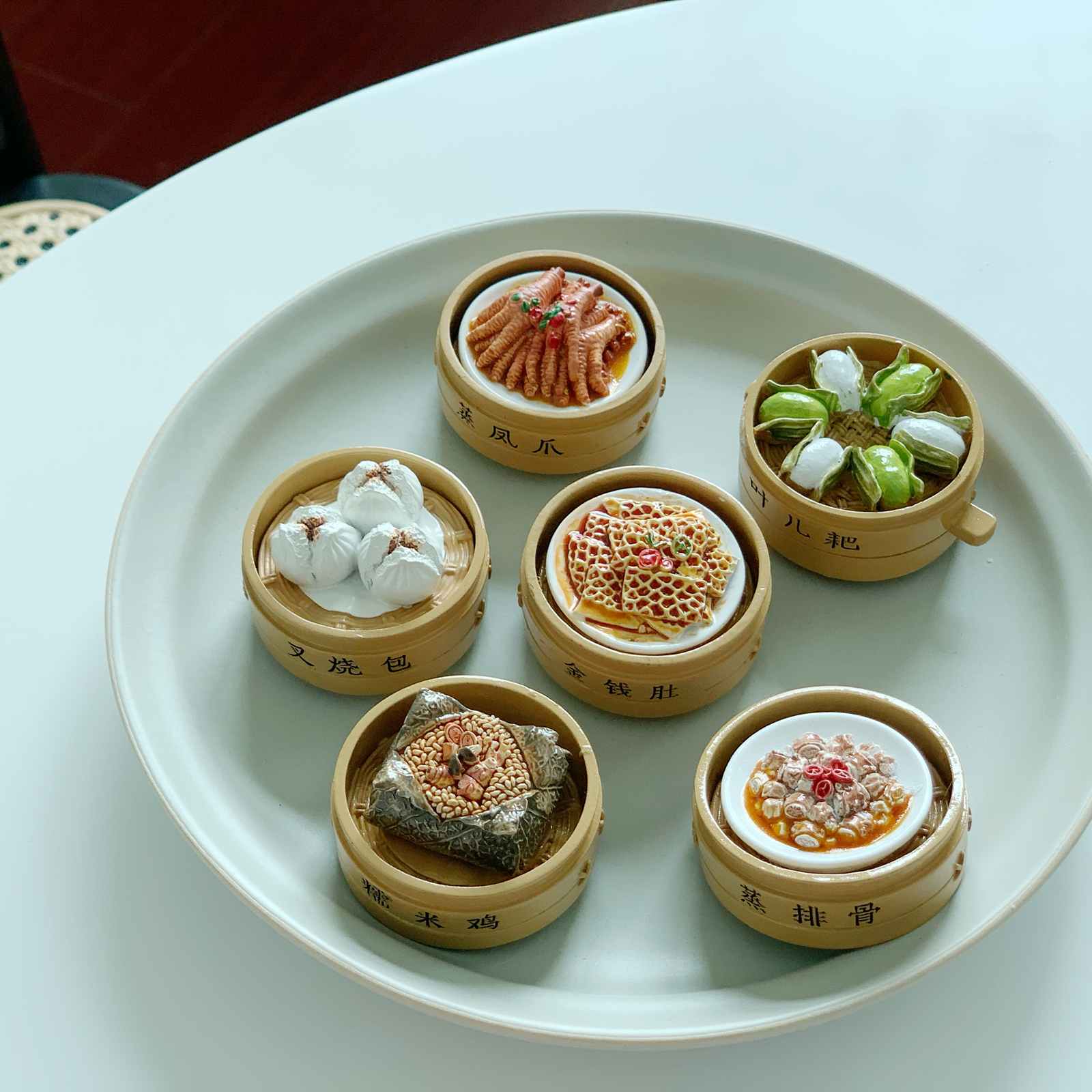 广州冰箱贴磁贴个性创意中国风特色文创香港广式早茶仿真美食食物