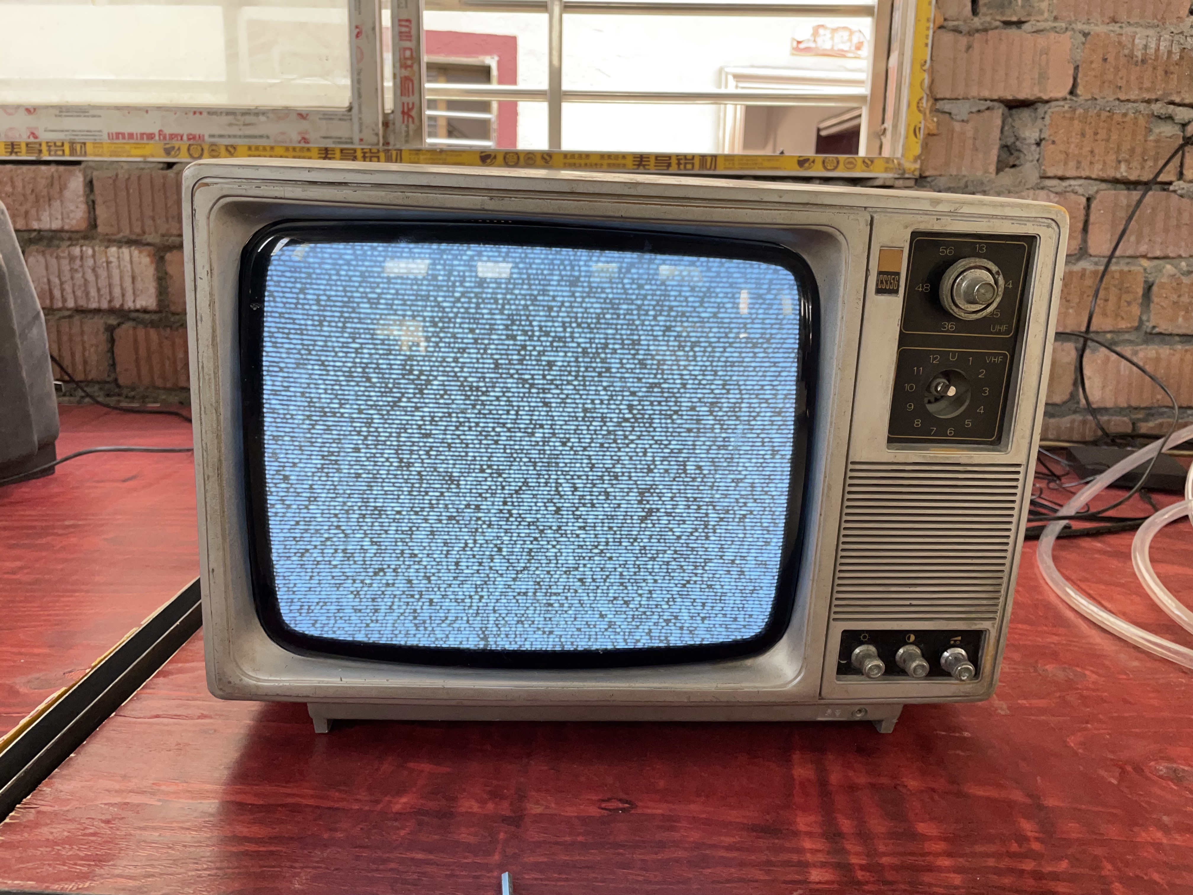黑白电视708090复古怀旧 摆件7080影视道具手工电视机14寸