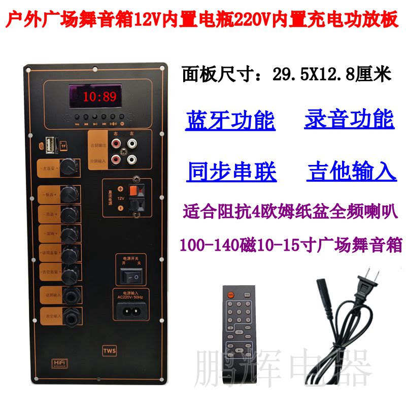大功率广场舞拉杆音箱主板12V铅酸220适用于特美声金正音响功放板
