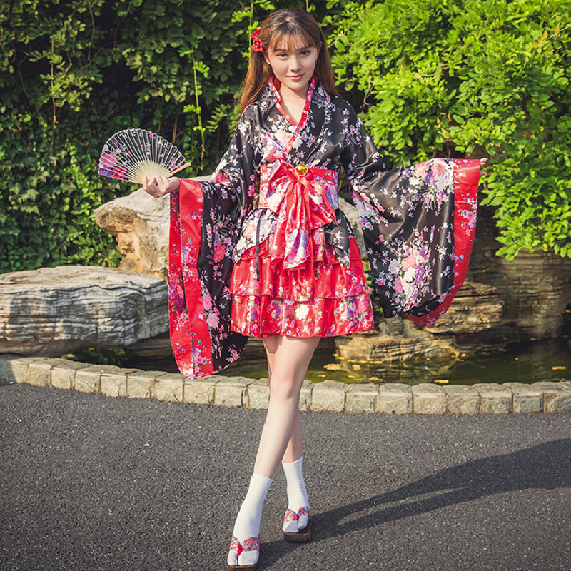 新款樱花cos祭动漫服装日本和服女仆装日系公主洋装Cosplay裙现货