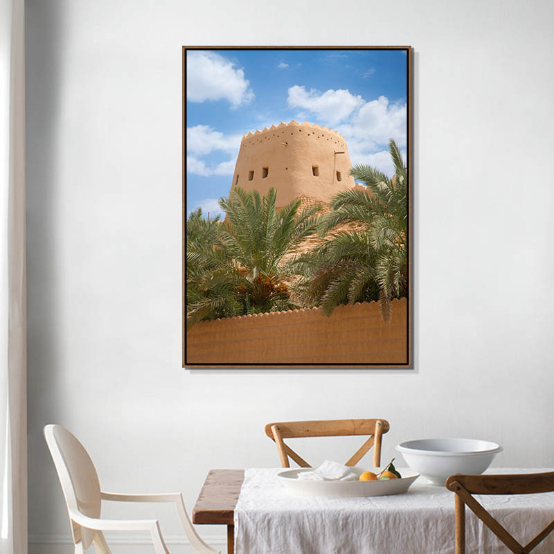 沙特阿拉伯墙面装饰画利雅得风景摄影酒店民宿布置挂墙餐厅沙发画