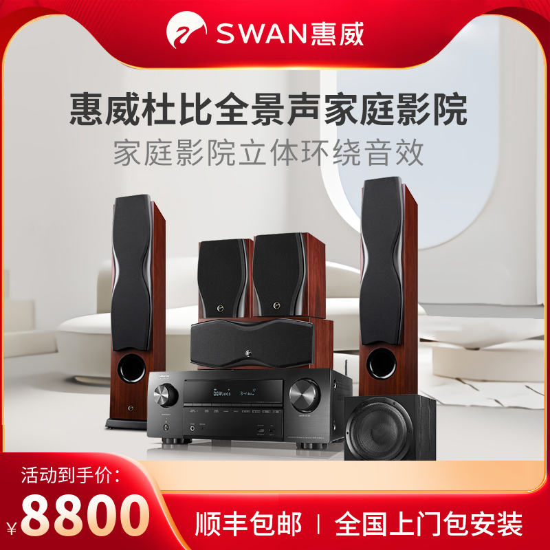 HiVi惠威 RM600AMKII家庭影院音响套装5.1环绕杜比全景声落地音箱