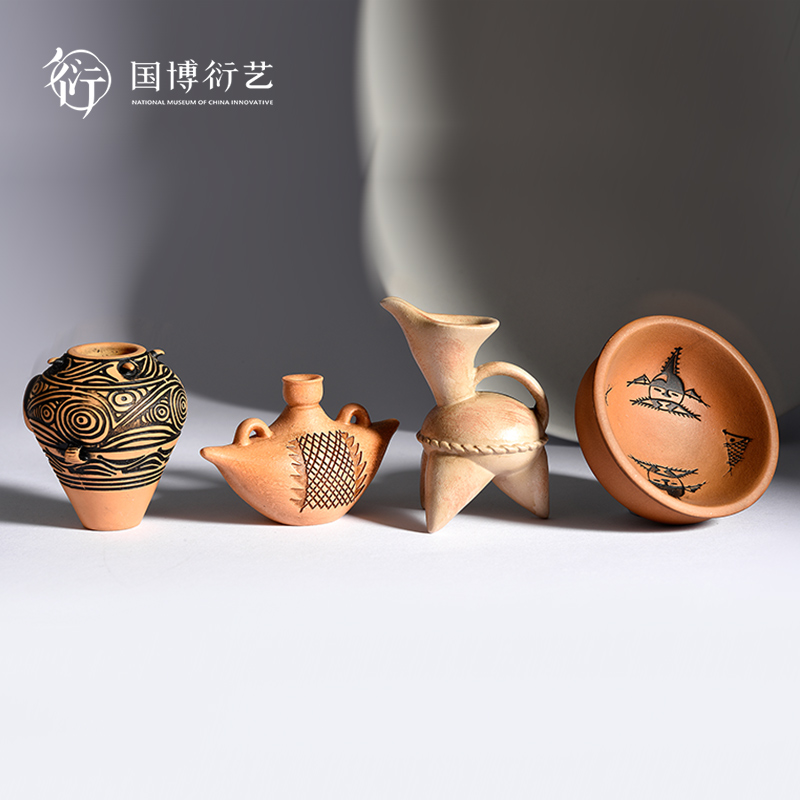 中国国家博物馆文明之光陶器冰箱贴国风创意立体冰箱贴家居送礼