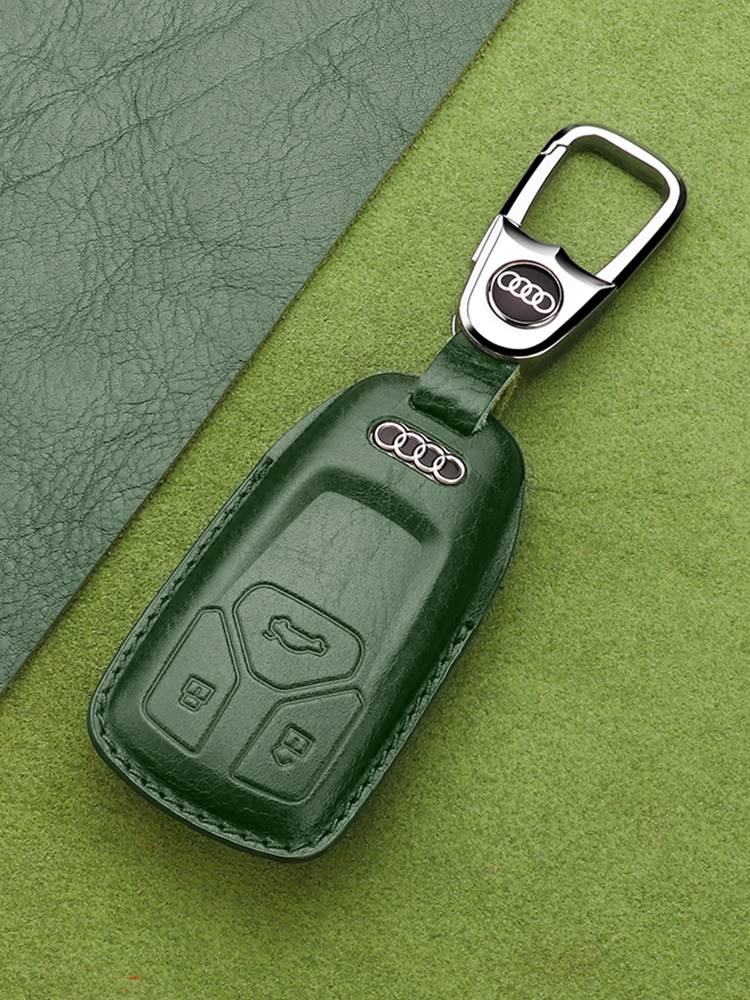 2020款奥迪A4L钥匙套真皮2021款A5全新Q5L专用汽车钥匙包壳扣高档