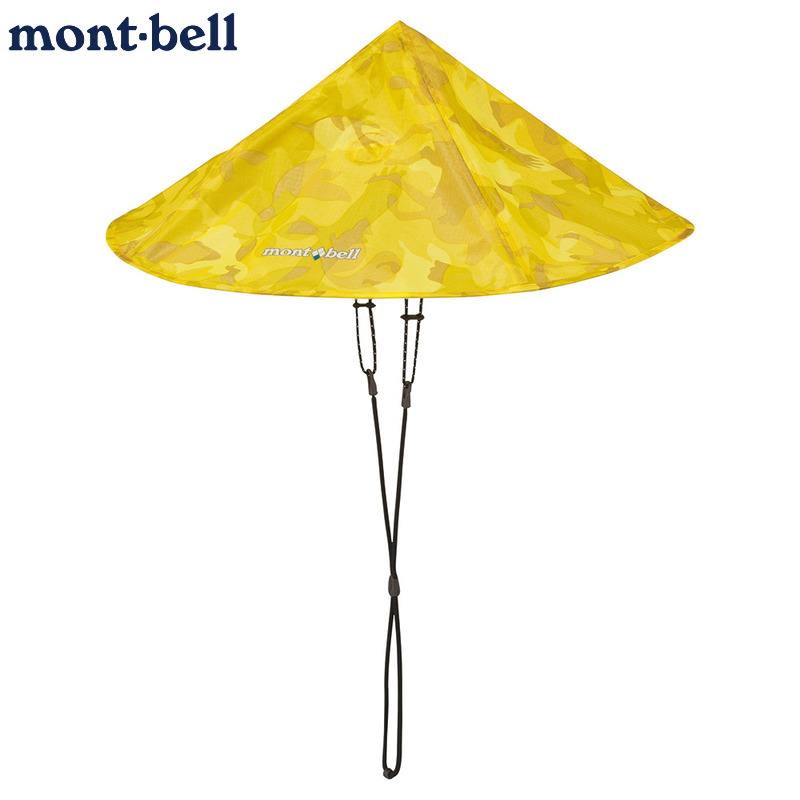 日本代购montbell雨伞帽子斗笠防水可折叠便携户外工作轻量耐用