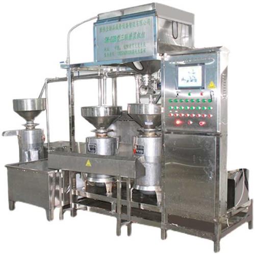 豆腐机豆制品加工设备智能三联磨浆机200-225型自动控水定量下豆