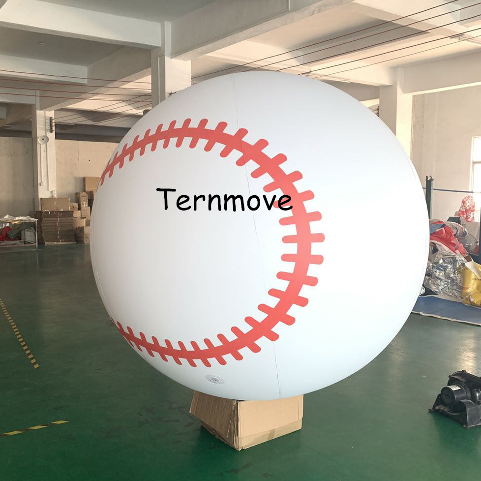 厂家直销充气垒球pvc充气大篮球超大尺寸足球棒球支持来图定制