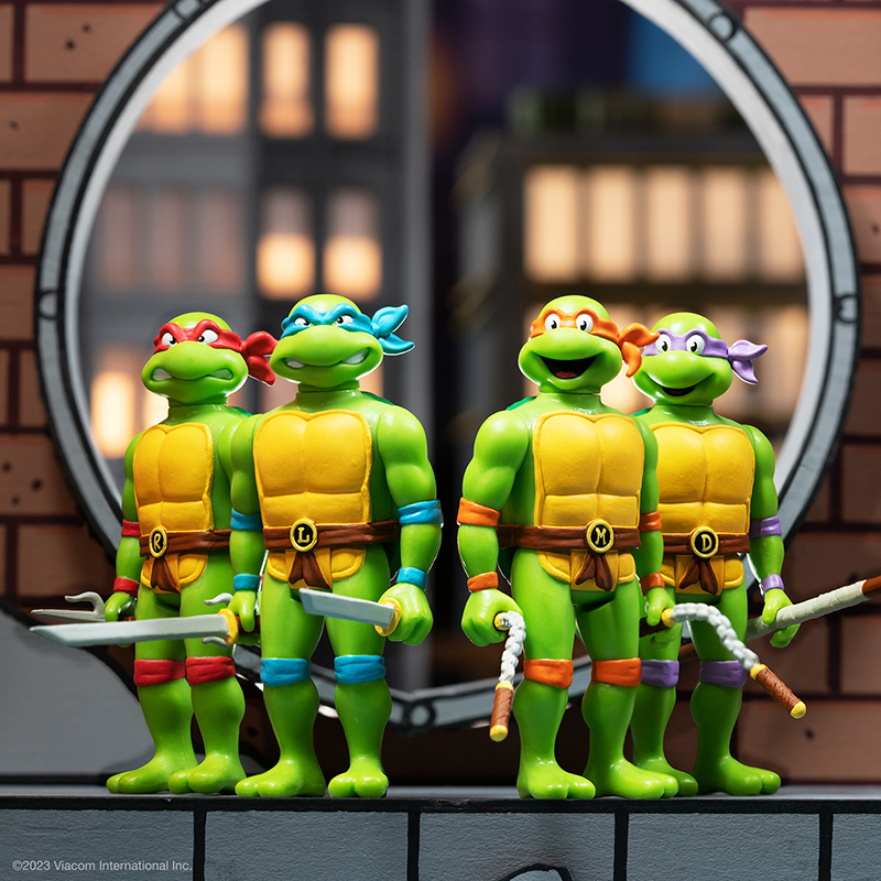 Super7忍者神龟7多纳泰罗莱昂纳多米开朗基罗卡通手办摆件玩具