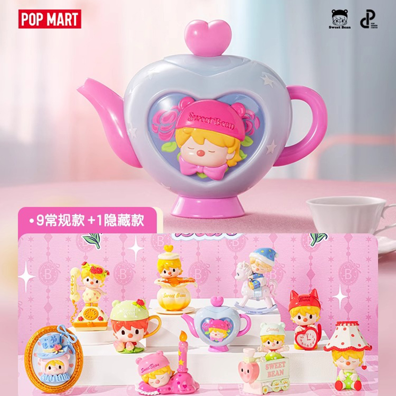 POPMART泡泡玛特 小甜豆爱心下午茶系列盲盒手办潮流时尚玩具礼物