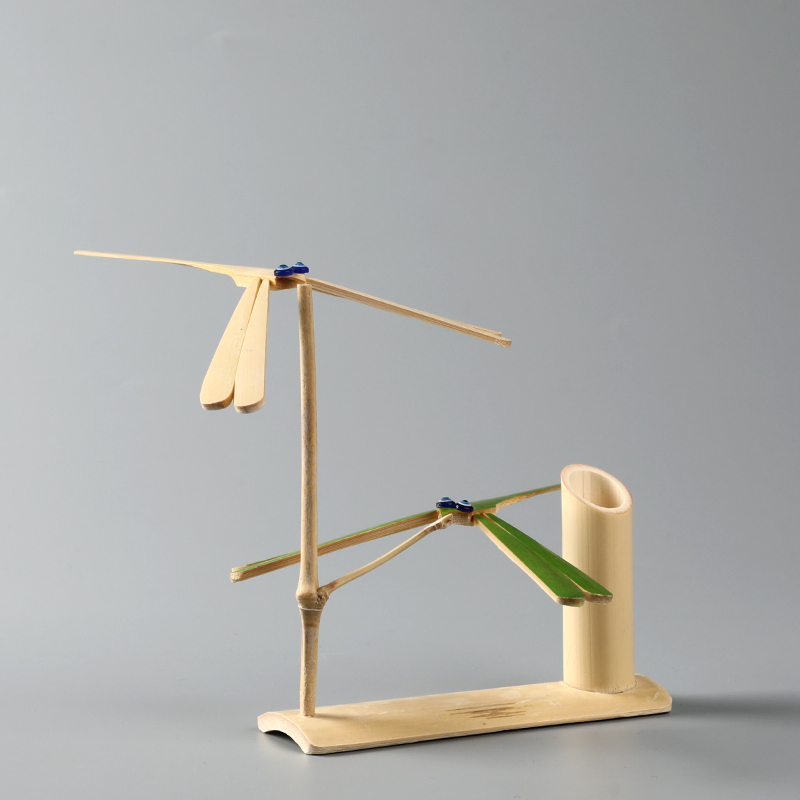 纯手工制作平衡竹蜻蜓 创意家居工艺品摆件装饰品 怀旧童年玩具
