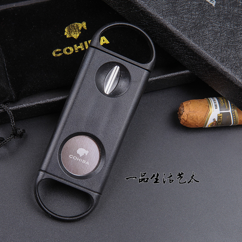 特价包邮COHIBA高希霸便携式两用雪茄刀 V形开孔器古巴雪茄专用剪