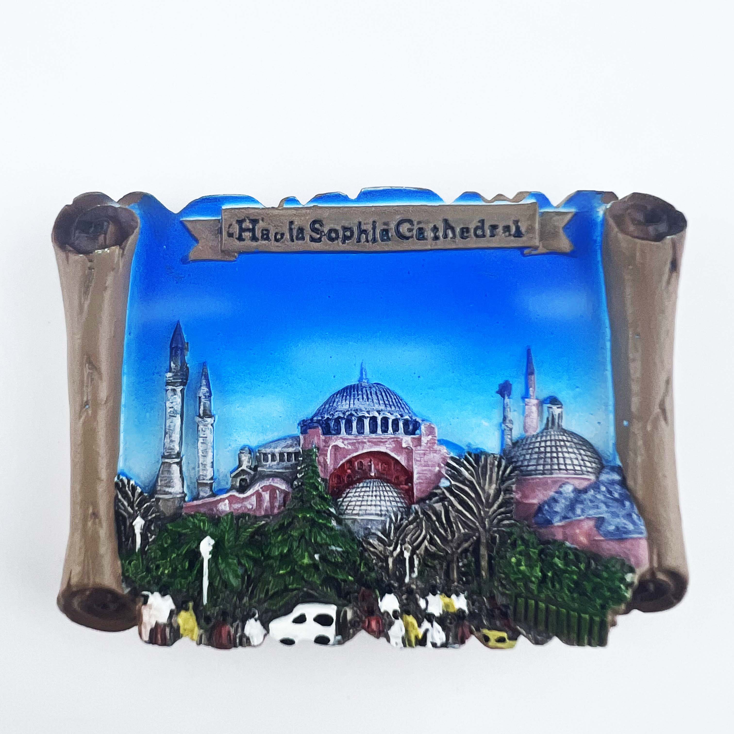 土耳其伊斯坦布尔圣索菲亚大教堂立体风景冰箱贴旅游收藏品伴手礼