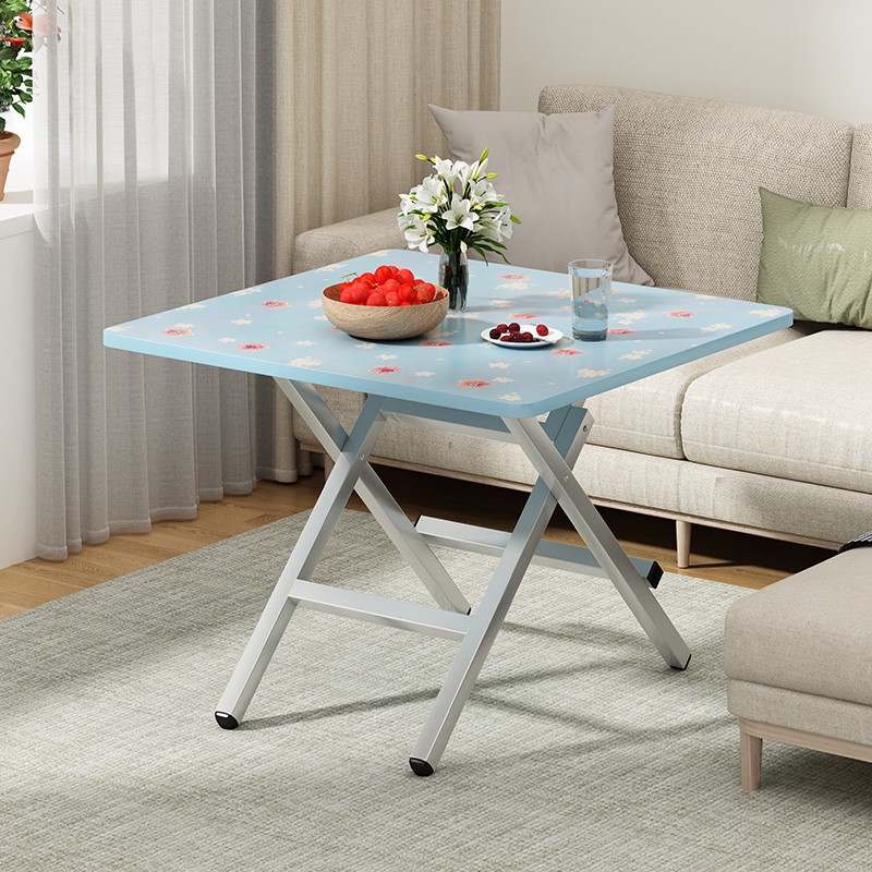 高端折叠桌便携式方桌家用小户型简易餐桌摆摊吃饭小桌子不锈钢出