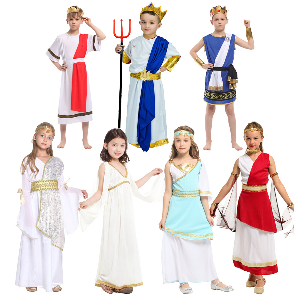 万圣节表演服装 cos罗马希腊雅典娜公主神王宙斯海神波塞冬衣服
