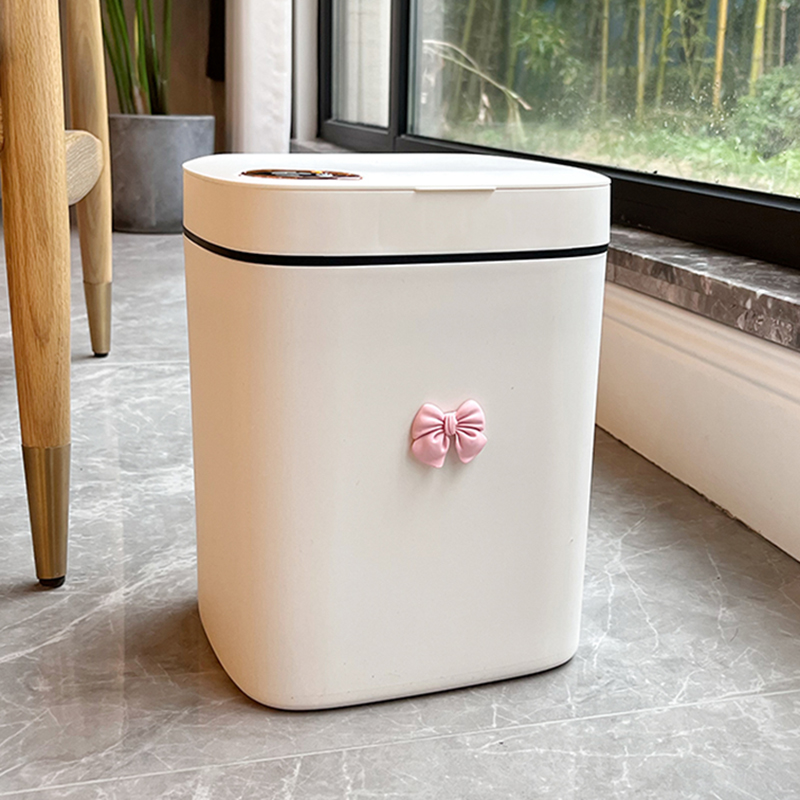 智能垃圾桶感应式家用客厅自动厕所卫生间厨房电动卫生桶带盖轻奢