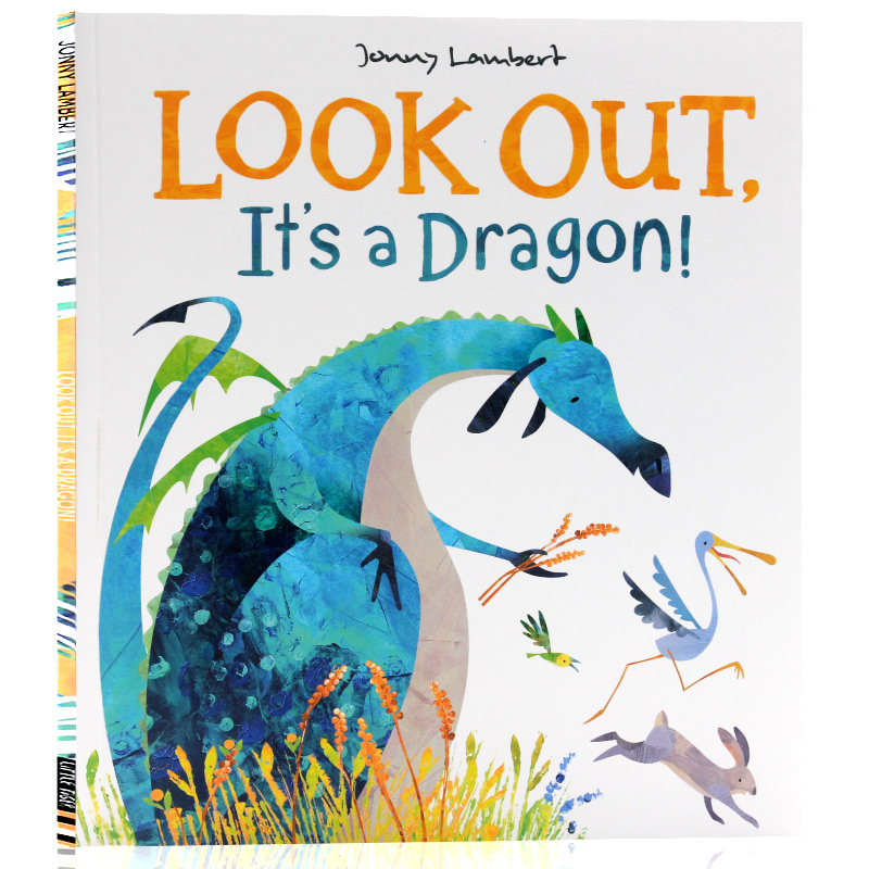 小心那是恐龙 英文原版绘本 Look Out It's a Dragon 儿童英语启蒙认知趣味图画故事书平装大开 孤独的熊猫同作者Jonny Lambert