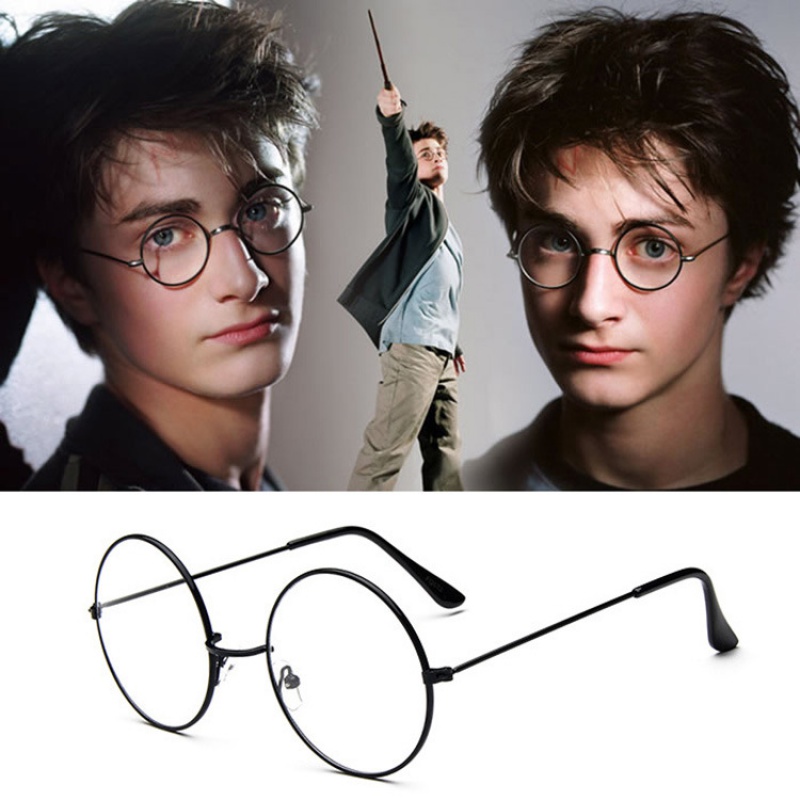 哈利波特同款复古大框圆形眼镜框金属韩版框架镜平光镜潮眼镜架