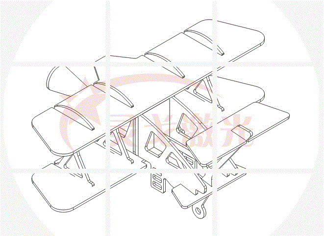 直升机激光切割工艺品CAD图纸 3d立体拼图 飞机 3D图纸 螺旋飞机