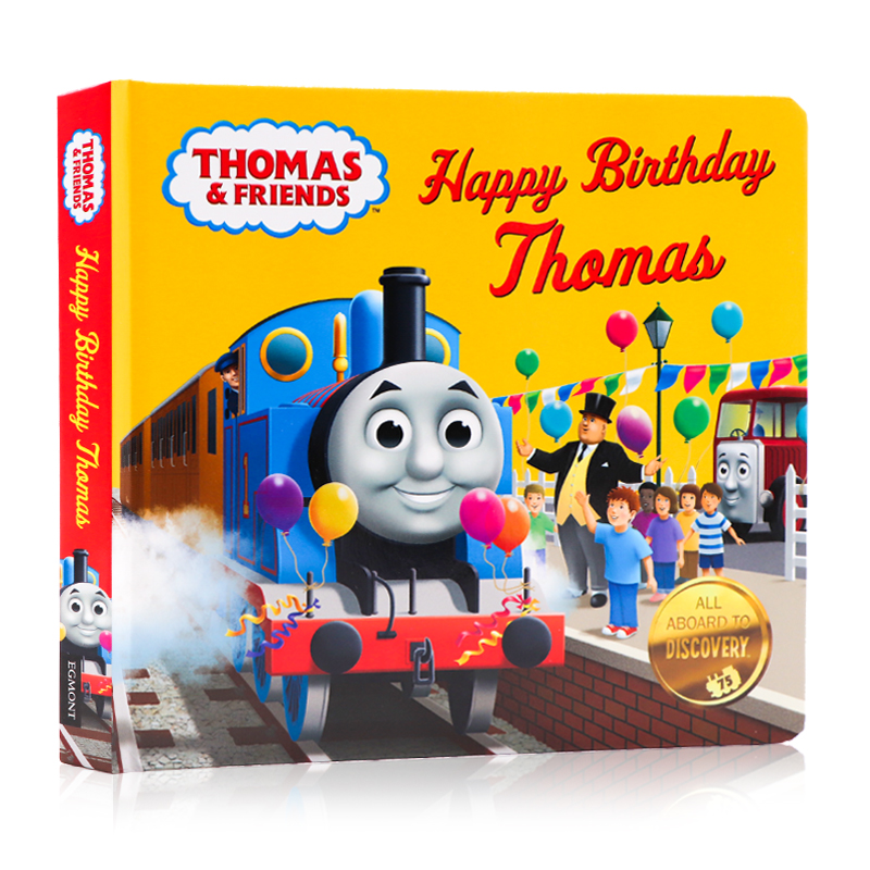 现货生日快乐托马斯 Thomas and Friends Happy Birthday 小火车托马斯和朋友们英文原版绘本 纸板书儿童英语启蒙图画故事书动画片