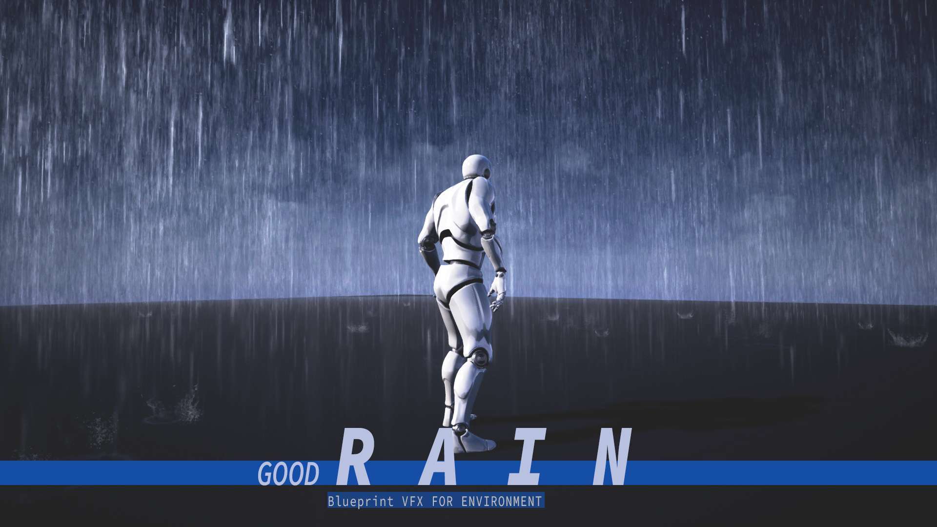 UE4 虚幻4资源 下雨特效蓝图水花特效 GOOD FX Rain 4.18-4.25