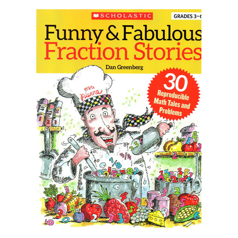 Funny & Fabulous Fraction Stories Grades 3-6  美妙的分数故事（附答案）加法减法/除法/乘法/小数/比例 综合练习册