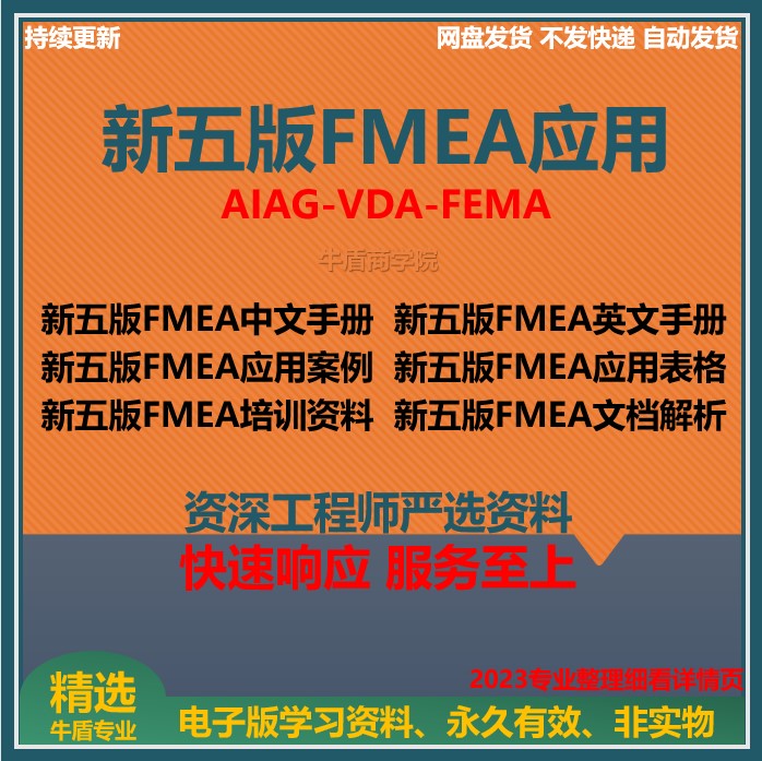 FMEA第五版手册模板应用表格案例DFMEA讲解例PPT资料FMEA手册