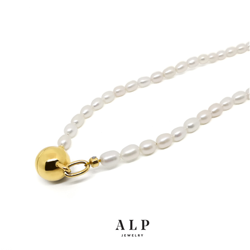 ALP JEWELRY新品法式优雅极简个性珍珠项链女锁骨链高级感简约款