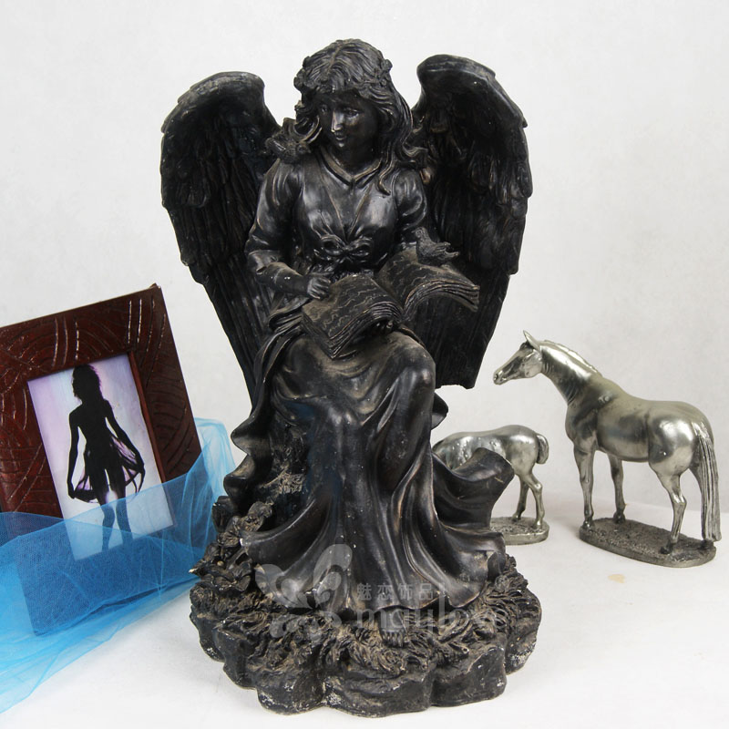 自由女神天使雕塑摆件 动物园家居装饰优雅淡然摆设