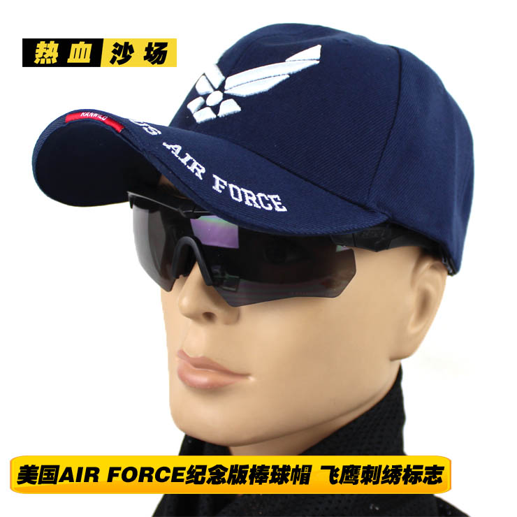 美国US AIR FORCE纪念版棒球帽 特种兵军迷战术帽子 飞鹰刺绣logo