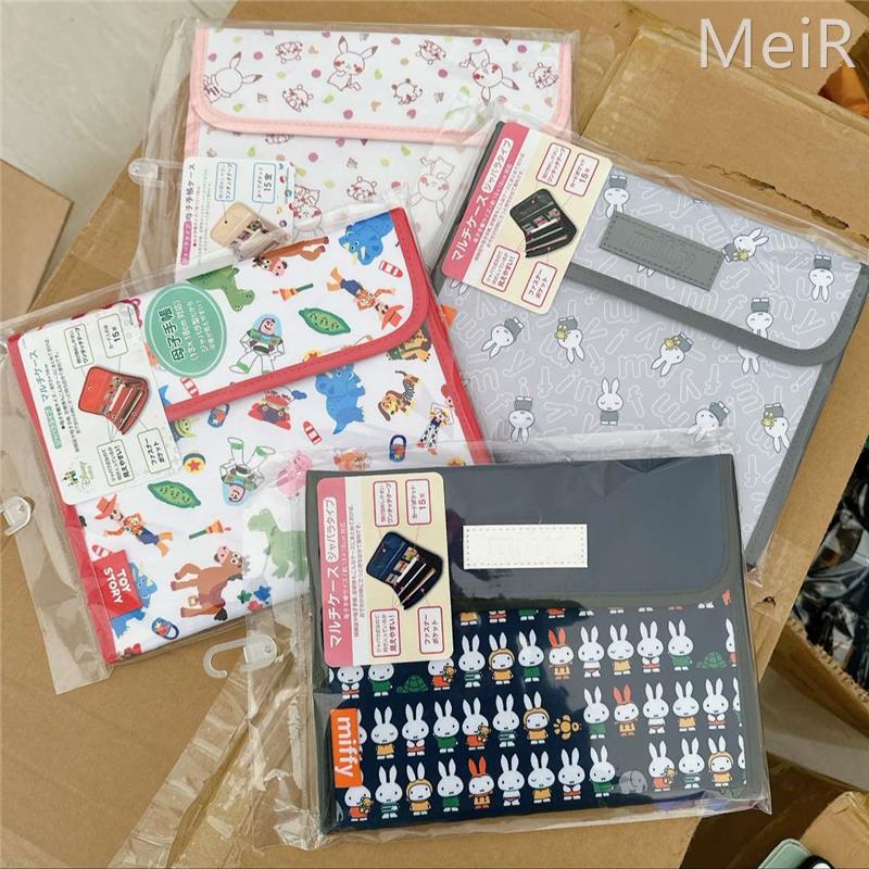 日本订单卡通母子手账包卡片证件防疫本产检资料分类整理收纳包布