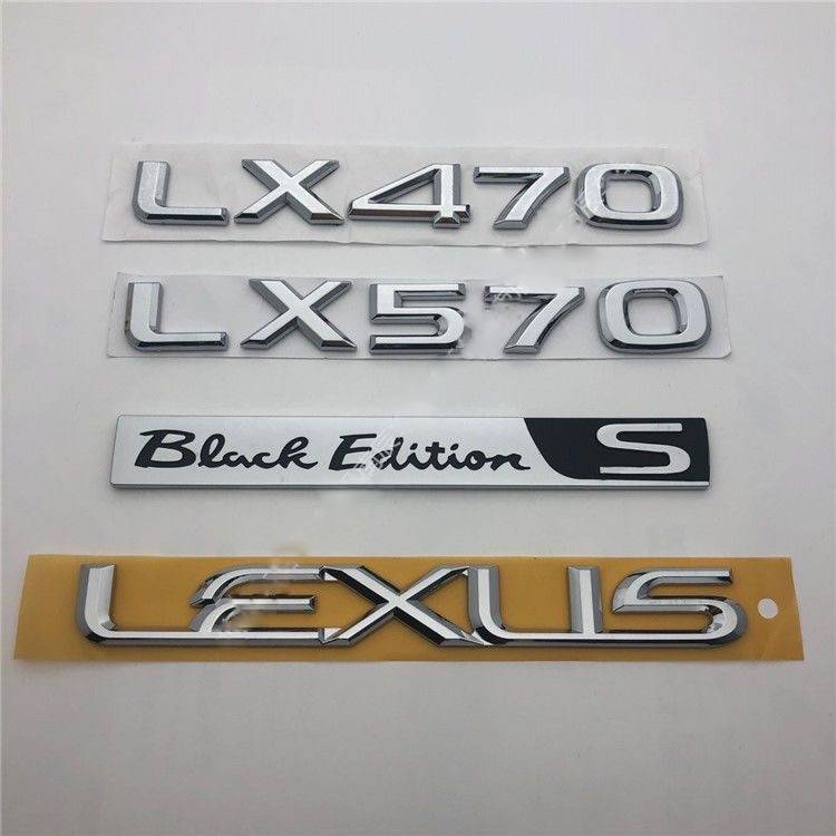 适用雷克萨斯车标LEXUS英文字母标凌志LX470 LX570黑武士运动S标