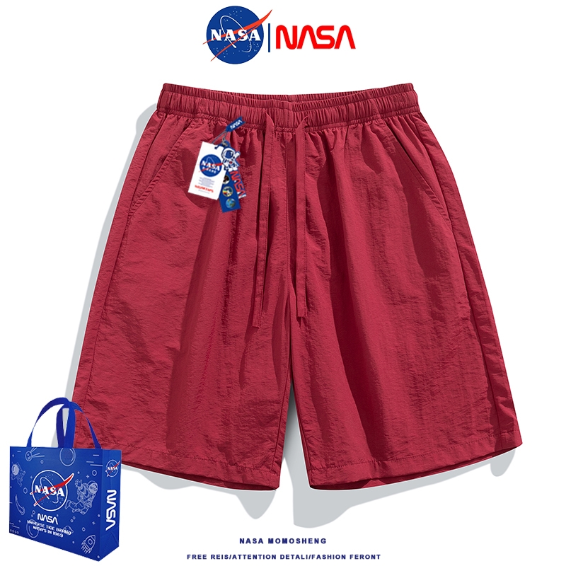 NASA冰丝短裤男女生夏季薄款2024新款宽松显瘦休闲运动阔腿五分裤