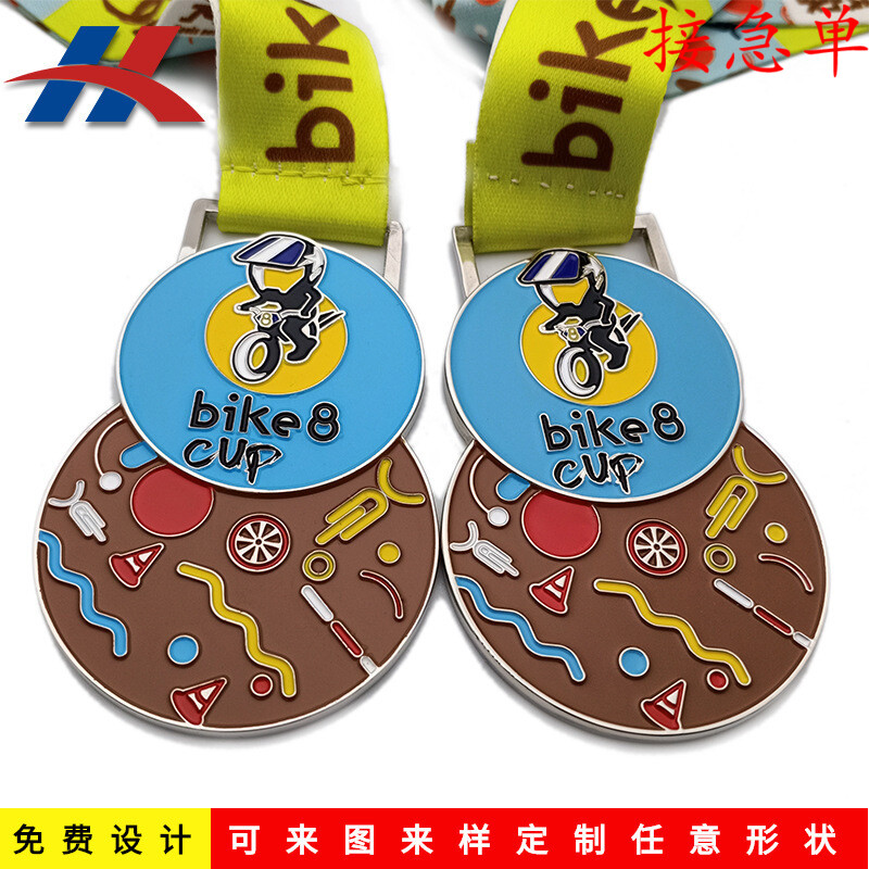 东莞个性奖牌锌合金马拉松运动会奖牌制作骑行赛活动奖牌制订