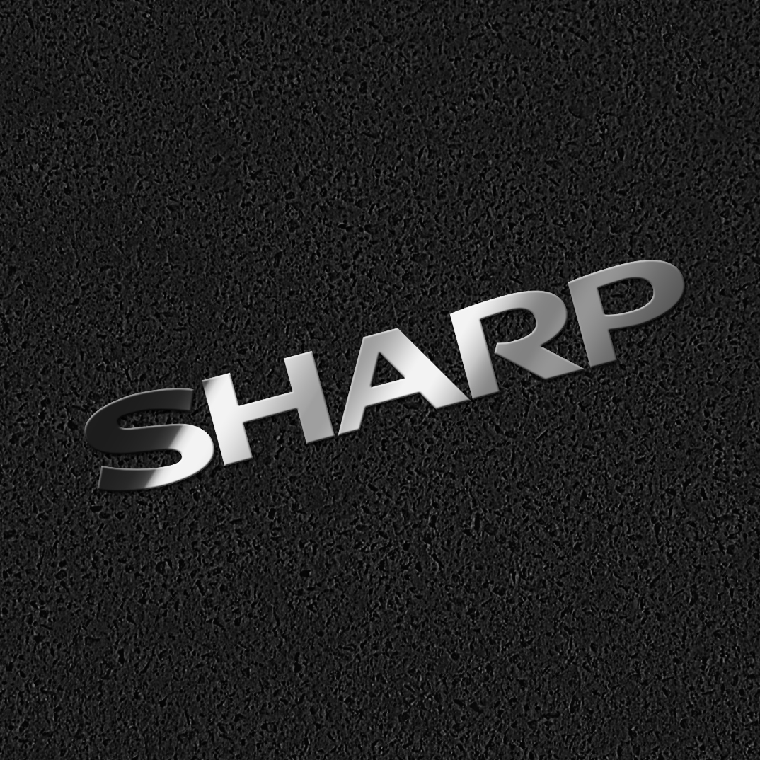 夏普logo金属标贴SHARP电脑笔记本机箱超薄分体diy装饰金属贴