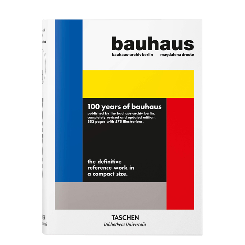 现货TASCHEN Bauhaus塔森图书馆系列精装包豪斯建筑师室内装饰格局专业设计参考作品集艺术画册收藏便携进口英文原版图书