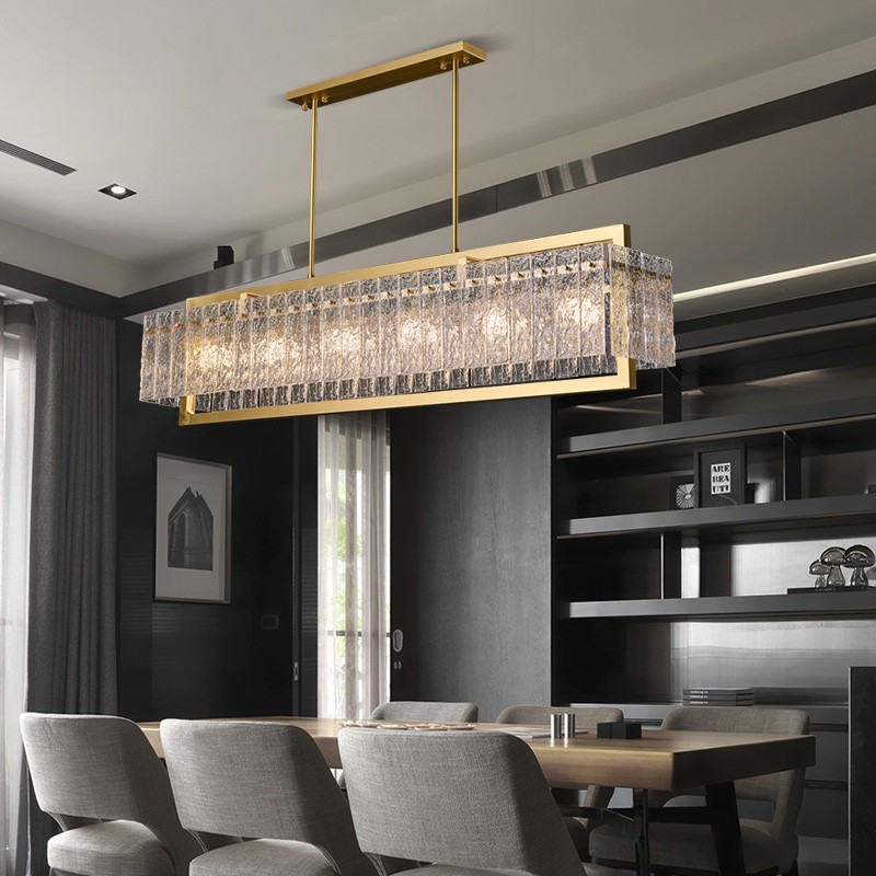 简约全铜餐厅个性吊灯后现代创意前台玻璃灯具售楼处设计师轻奢灯