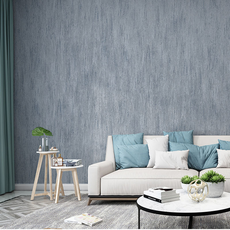 北欧风格白色磨砂墙纸 纯色素色灰色现代简约客厅卧室PVC防水壁纸