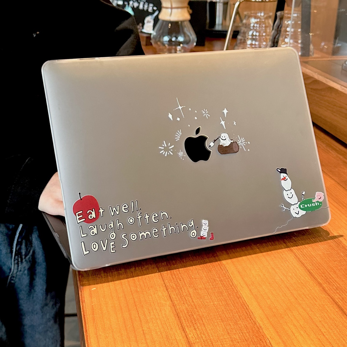 Shesell 「Crush雪人」印花磨砂保护壳MacBook13寸pro14寸air电脑壳保护套办公原创设计卡通插画M1M2新款防摔