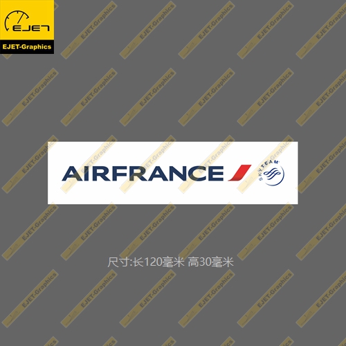 法国航空天合联盟民航标志个性矩形贴纸R0IMOWA行李箱贴车贴