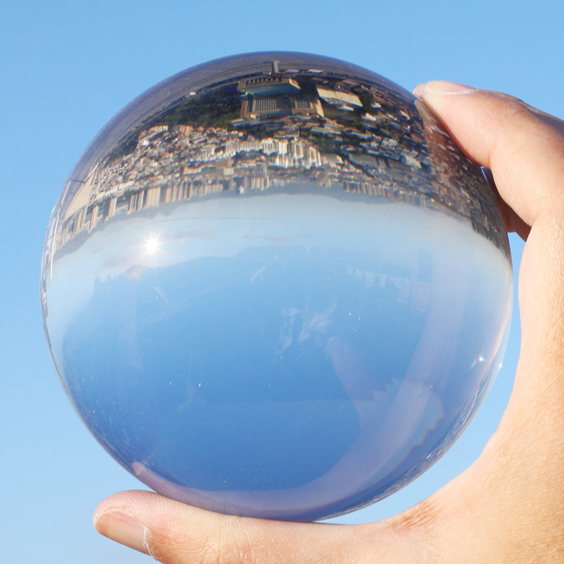 透明大玻璃球珠子实心水晶球摆件直径贴画涂布弹珠工艺装饰抛光球