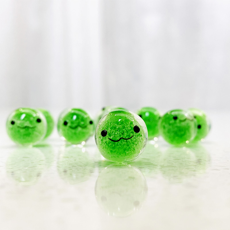 marimo温馨梦境日本正版卡通marimo玻璃珠幸福海藻球微景观装饰品