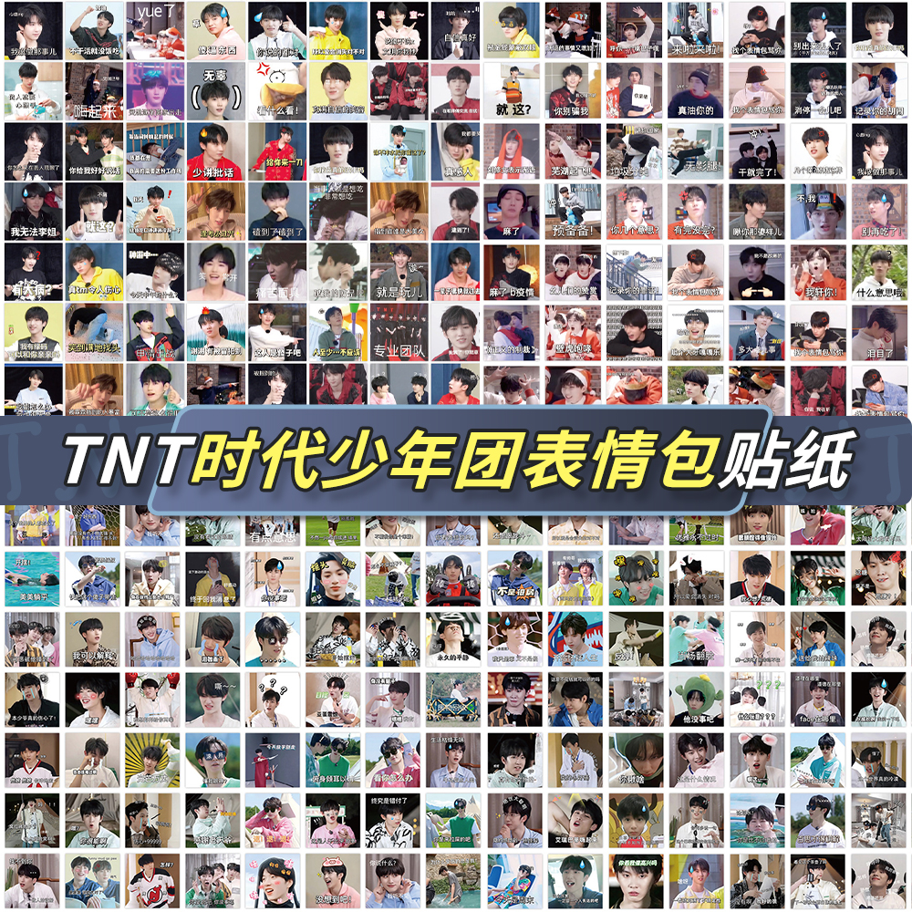 TNT时代少年团表情包贴纸刘耀文丁程鑫宋亚轩明星周边贴画防水