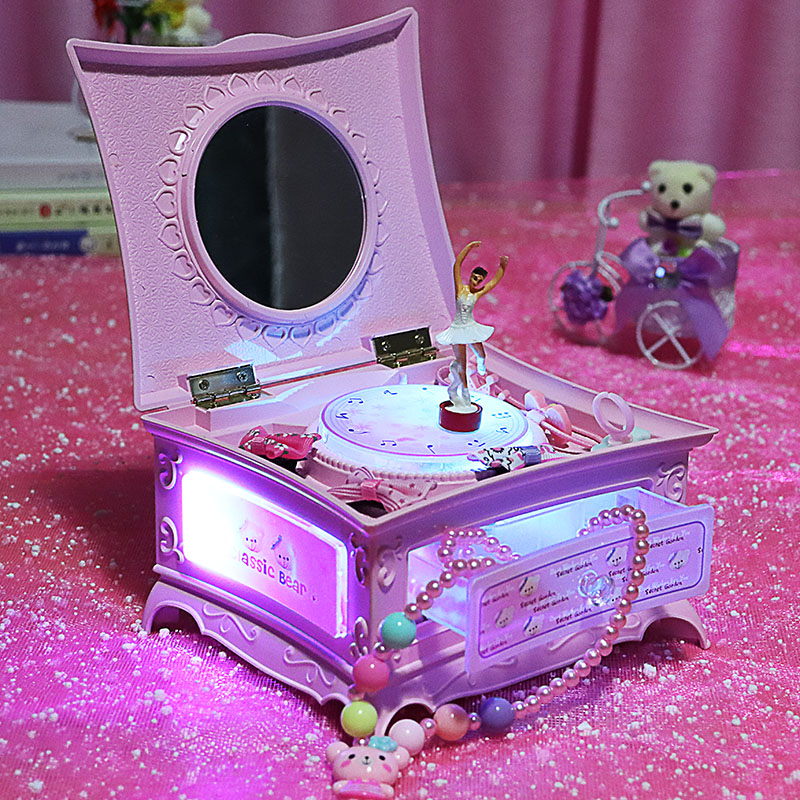 音乐盒八音盒女童女孩公主跳舞旋转芭蕾水晶球生日六一儿童节礼物