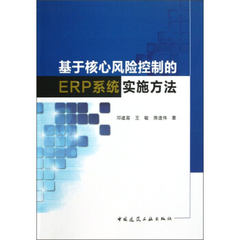 正版 基于核心风险控制的ERP系统实施方法 邓建高，王敏，房道伟 著 中国建筑工业出版社 书籍